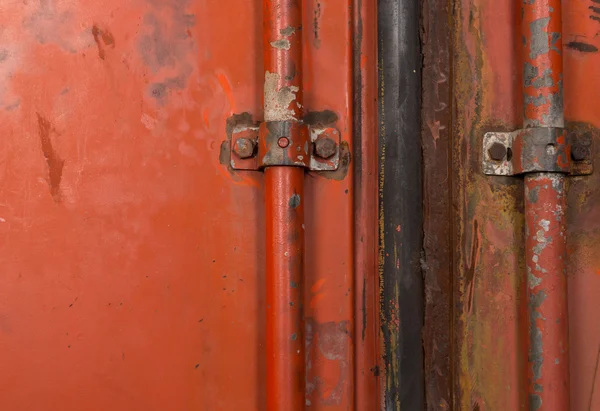 Background red metal container