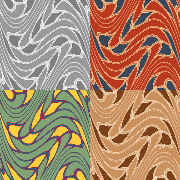 Conjunto de patrones abstractos sin costura vectorial — Archivo Imágenes Vectoriales