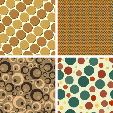 Dikişsiz desen set renk