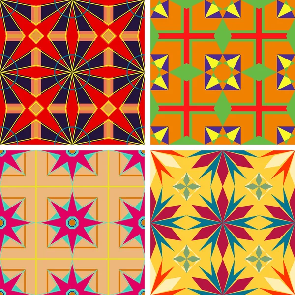 Conjunto de patrones de vectores sin costura — Archivo Imágenes Vectoriales