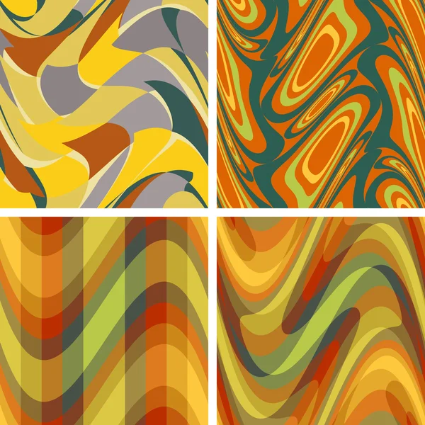 Abstract colour seamless patterns — Stock Vector