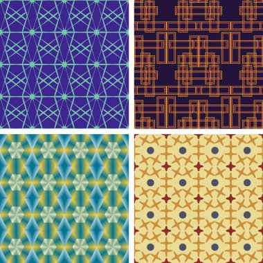 Sorunsuz vektör geometrik desenleri