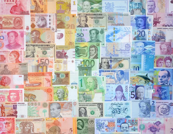 Dinero de los diferentes países . —  Fotos de Stock