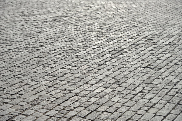 Old cobblestone pavement.