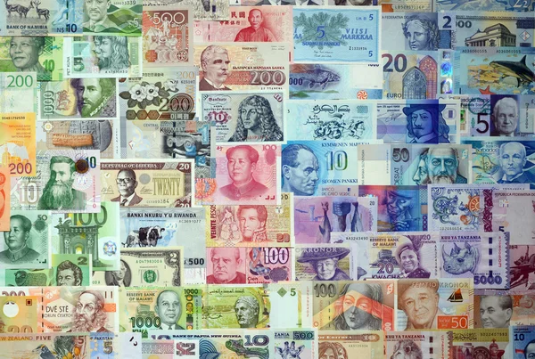 Dinero de los diferentes países . —  Fotos de Stock