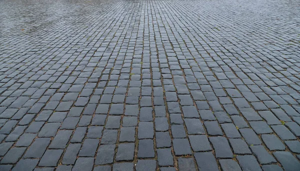 Abstraktní Pozadí Starý Dlažební Kostky Dlažba Close — Stock fotografie