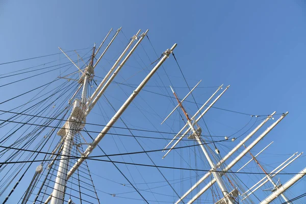 Mast Ropes Sailing Ship — Stock Photo, Image