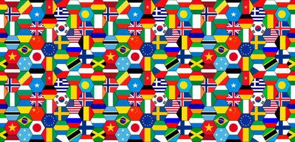 Hintergrund Flaggen Der Welt — Stockfoto
