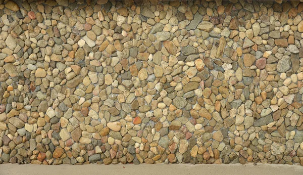 Soyut Arkaplan Küçük Taşlardan Bir Duvar Yaklaş — Stok fotoğraf