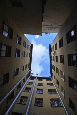 St. Petersburg, Rusya. Eski toprak, alt taraf yukarı doğru..