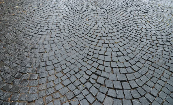Abstract Background Old Cobblestone Pavement Closeup — Stock Photo, Image