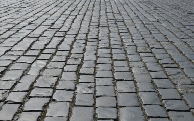  eski parke taşı döşemesi.