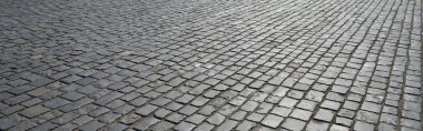 eski parke taşı döşemesi.