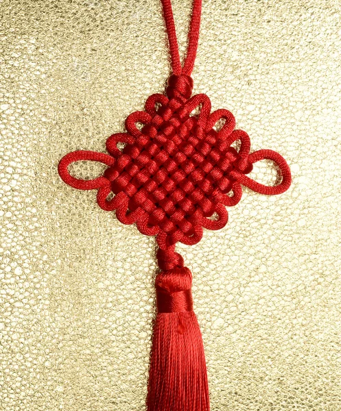 The Chinese knot a good luck symbol — Stock Photo, Image