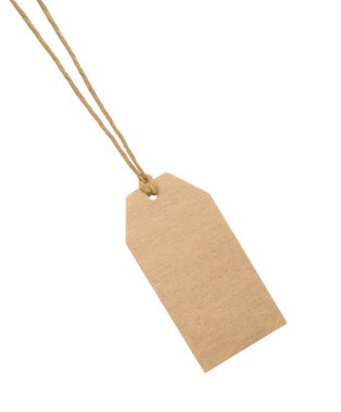 Kağıt fiyat veya satış etiketi.