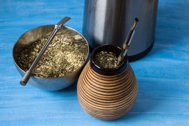 Yerba mate içkisi. Doğal uyarıcı.