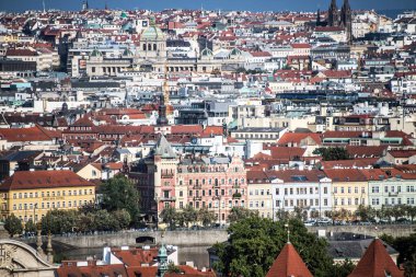 Prag şehir panoraması, Çek Cumhuriyeti 'nin başkenti