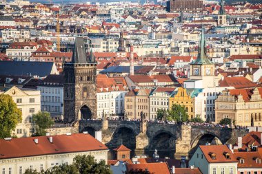 Prag şehir panoraması, Çek Cumhuriyeti 'nin başkenti