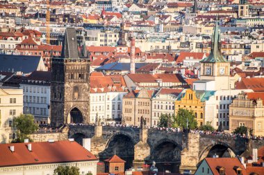 Prag şehir panoraması, Çek Cumhuriyeti 'nin başkenti