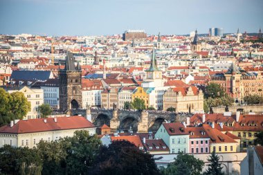 Prag şehir panoraması, Çek Cumhuriyeti 'nin başkenti