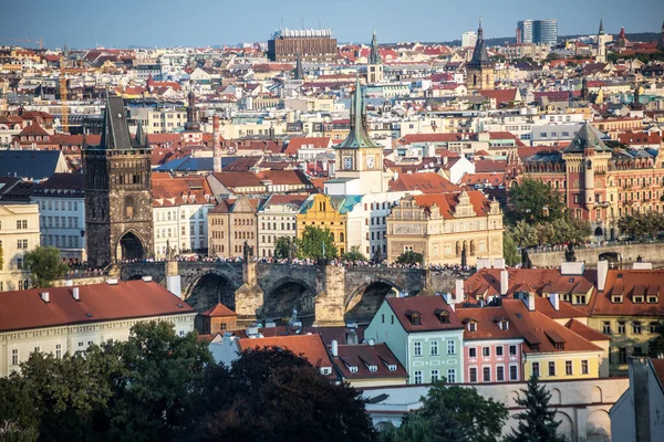 Панорама Праги Столица Чехии — стоковое фото