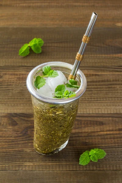 Tasty Cold Terere Eyrba Mate Drink — Stock Photo, Image