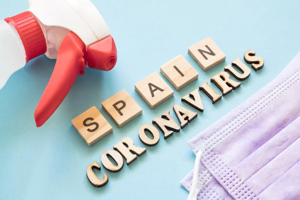 Coronavirus Warning Spain — Φωτογραφία Αρχείου