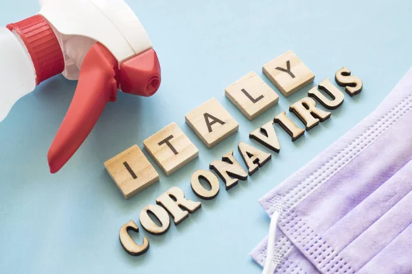 Coronavirus Warning Italy — Stok fotoğraf