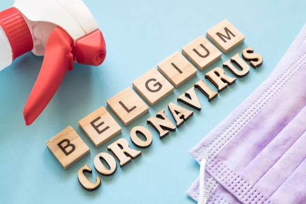 Coronavirus Warning Belgium — Φωτογραφία Αρχείου
