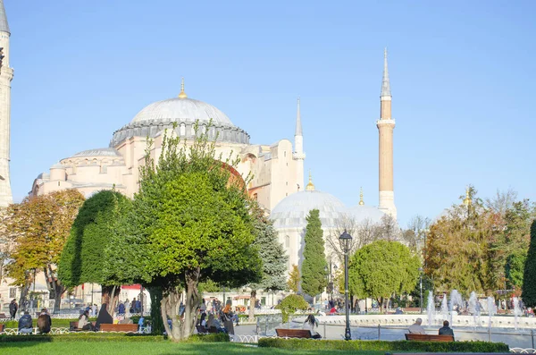 Santa Sofia Atração Mesquita Praça Istambul — Fotografia de Stock