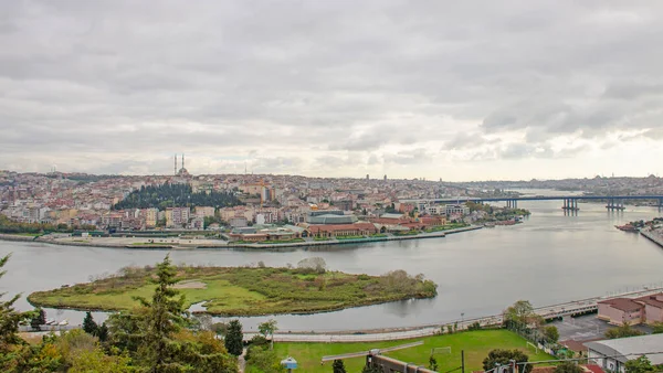 Krásná Krajina Golden Horn Bay Istanbulu Turecko — Stock fotografie