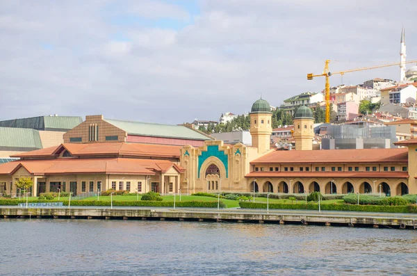 Hermoso Puerto Deportivo Paisaje Con Vistas Arquitectura Ciudad Estambul Turquía — Foto de Stock