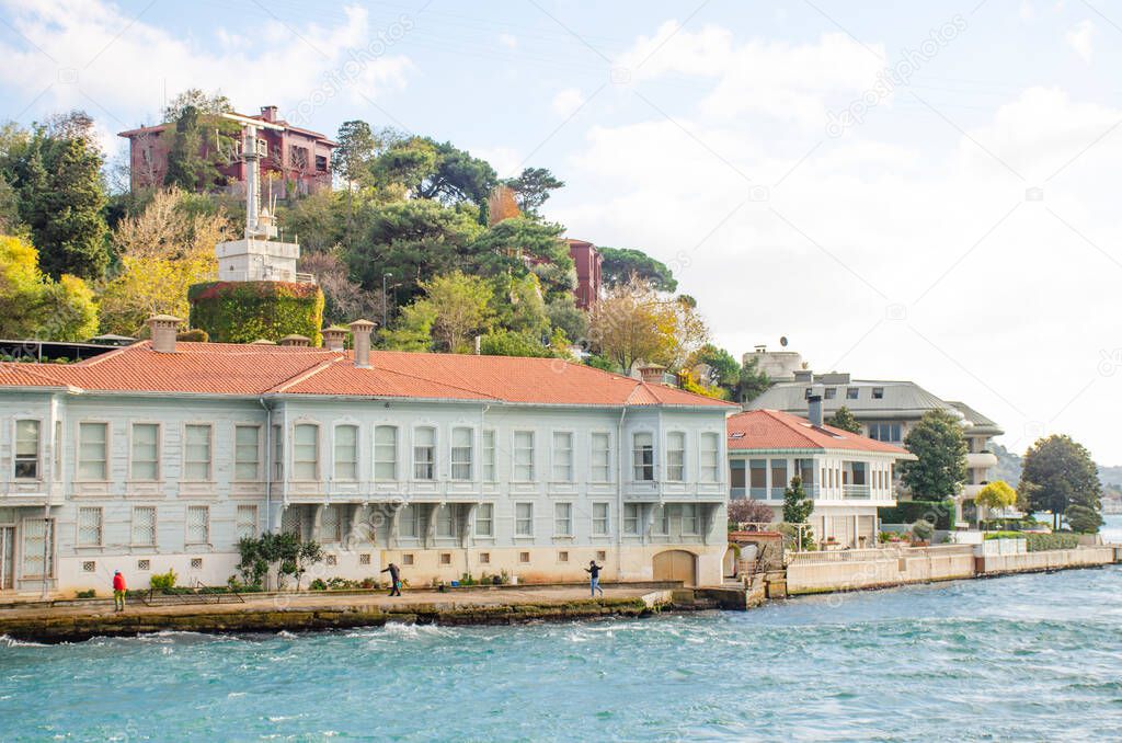 Sights of Turkey on the seashore in Istanbul