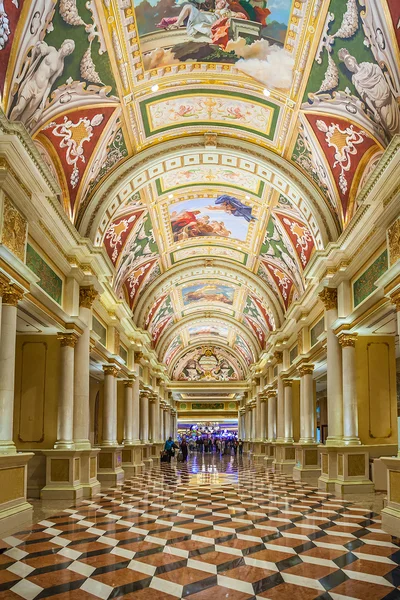 在威尼斯，酒店和赌场，拉斯维加斯的意大利式天花板, — 图库照片
