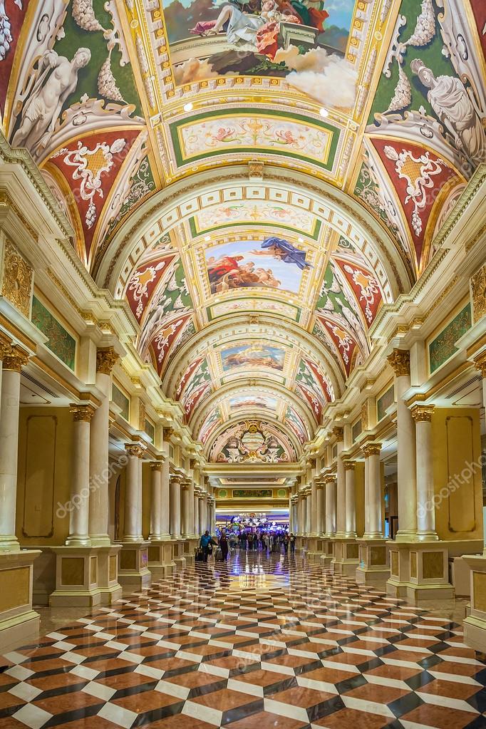 Italianate Decke Im Venetian Hotel And Casino Las Vegas