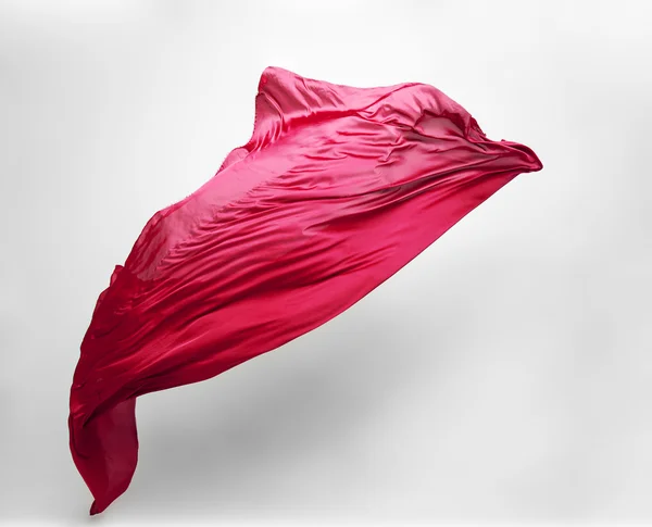 Red flying fabric Stock Picture