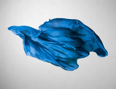 soyut mavi kumaş hareket halinde