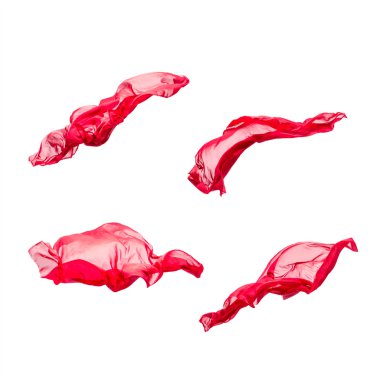 kırmızı kumaş hareket kümesi