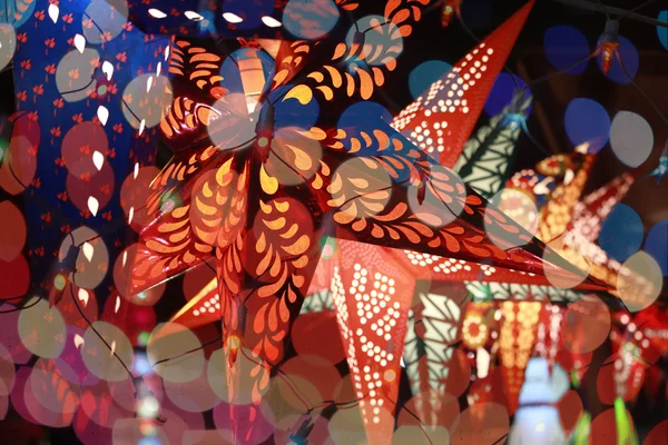 ディワリ祭カラフルな照明 — ストック写真