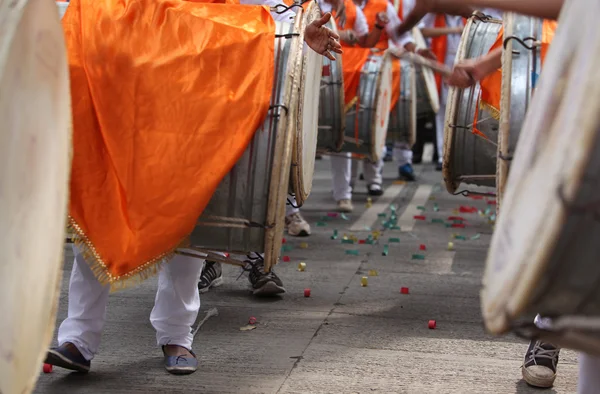 Ganesha Dhol procesji — Zdjęcie stockowe
