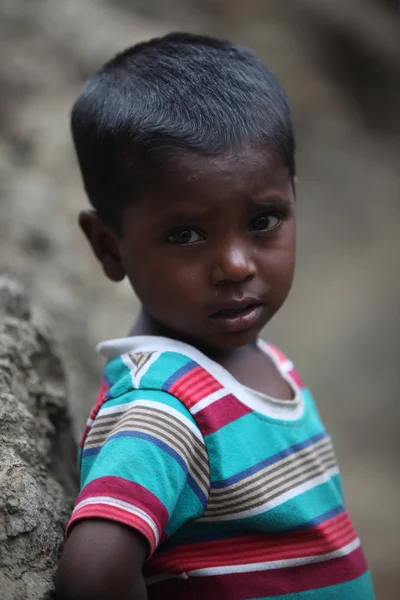 Poor Indian Boy — Stock Photo, Image