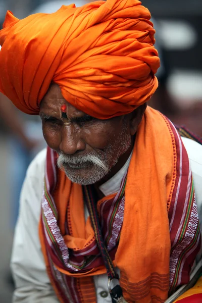 Viejo peregrino de la India — Foto de Stock