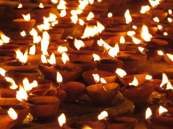 Święta Diwali lampy Zdjęcia Stockowe bez tantiem