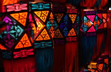 Colorful Diwali Lanterns