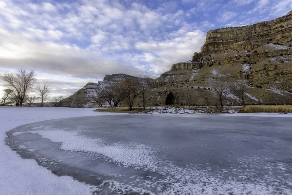 Não Pessoas James Robb Colorado State Park Uma Manhã Inverno — Fotografia de Stock