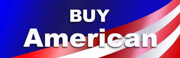 Comprar productos americanos — Foto de Stock