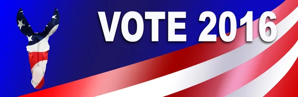 Democrat election Sticker for 2016 — Stock Photo, Image