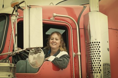 18 wheeler sürüş kadın