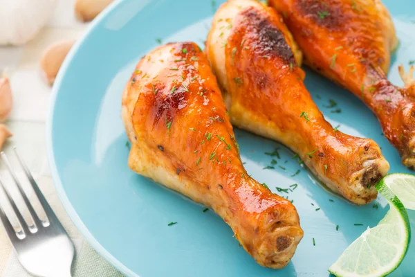 Roasted chicken legs — Stock Photo, Image