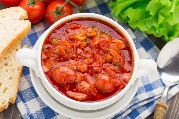 Sopa de verduras en un tazón —  Fotos de Stock